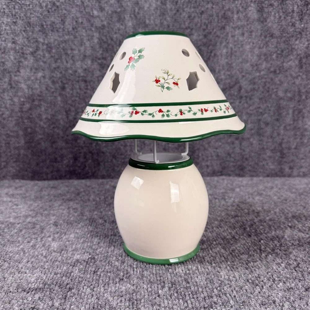 Vtg Pfaltzgraff Winterberry Votive‎ Lamp 109-B86-00 Christmas Candle Holder NIB